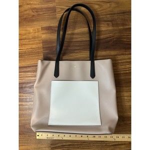Kate Spade Daily Tote / Beige Warm Multi Color Block